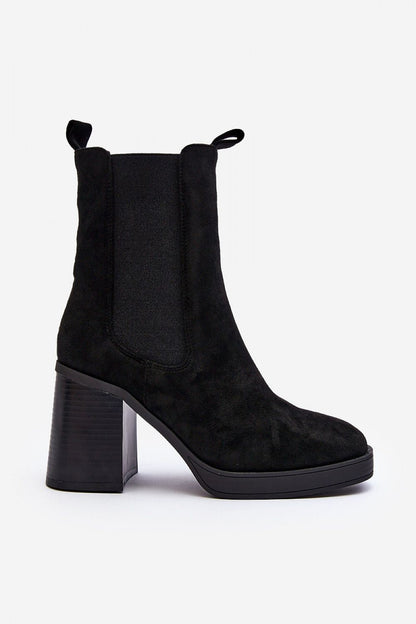 Ardelia Suede Platform Heel Boots
