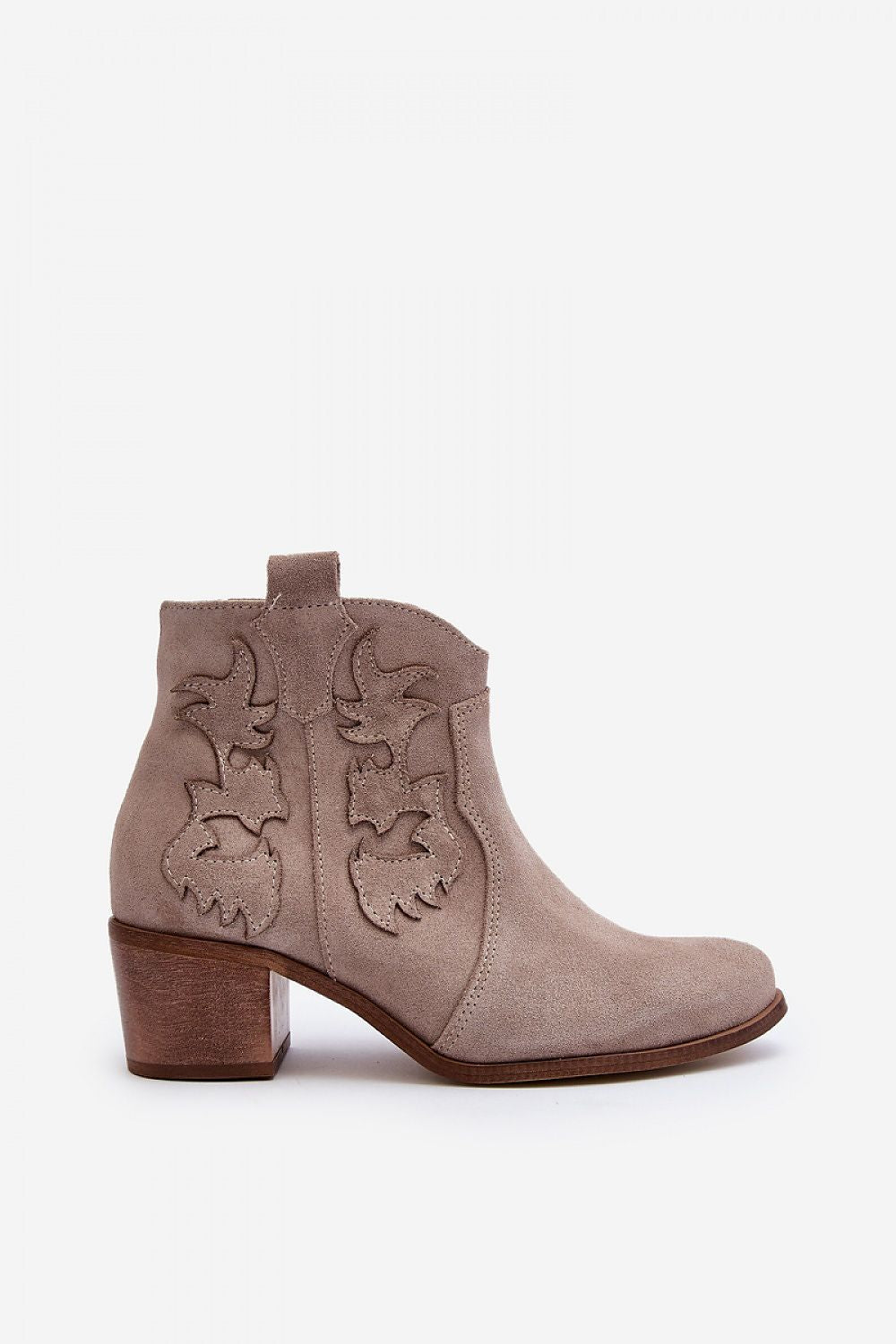 Ellvane Classic Ankle Boots Women’s Suede Natural