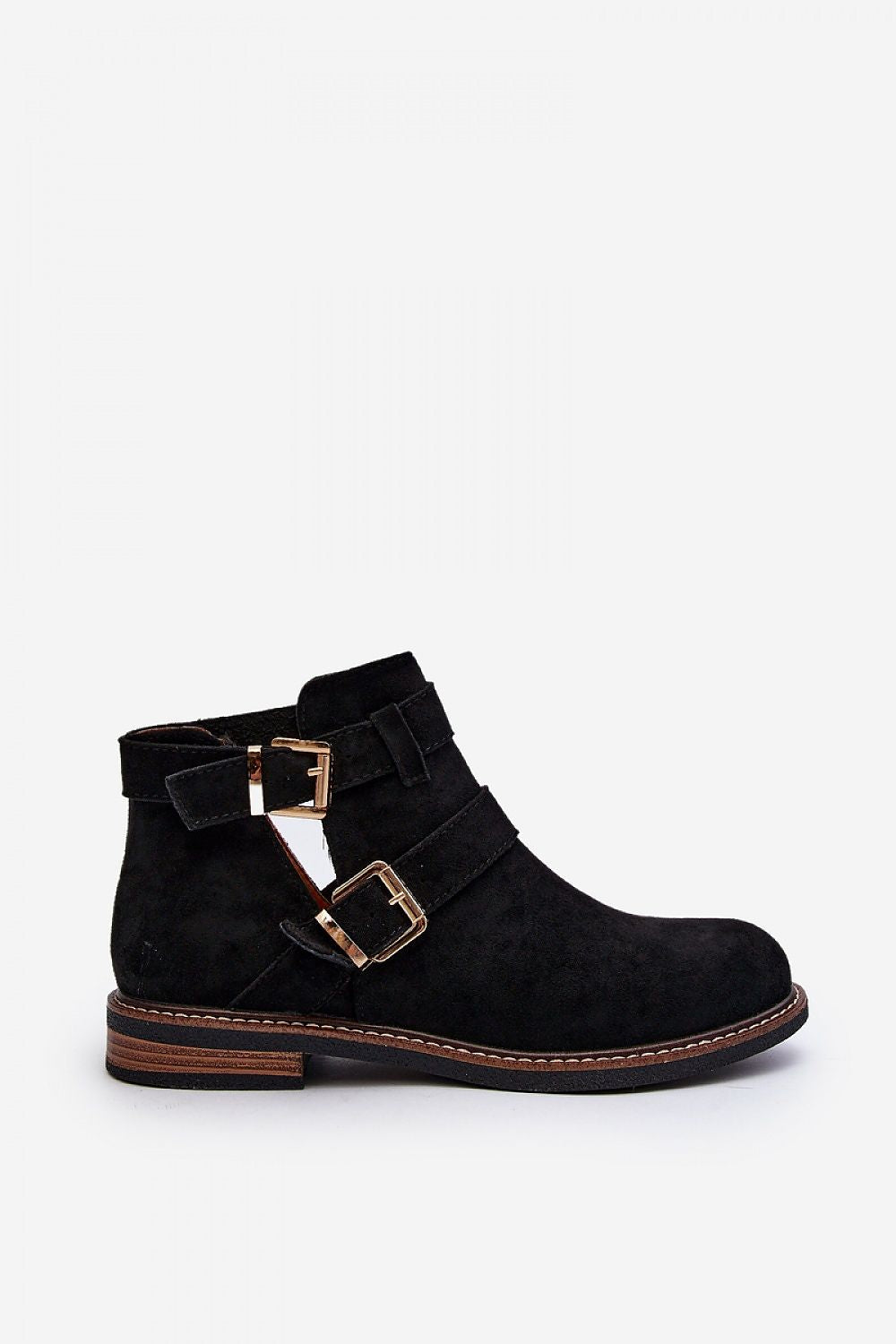 Velonna Suede Buckled Spring Boots