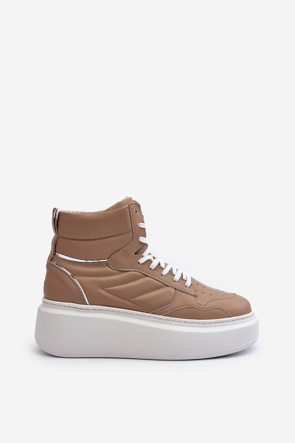 Valonne Leather Platform Trainers
