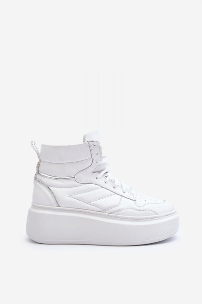 Valonne Leather Platform Trainers