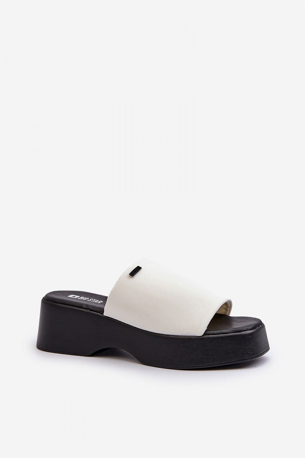 Renavie Platform Fabric Slide Sandals