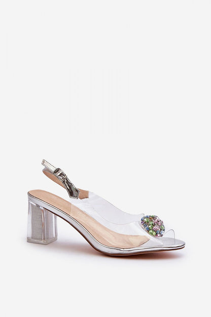 Olivara Stiletto Sandals with Ornament