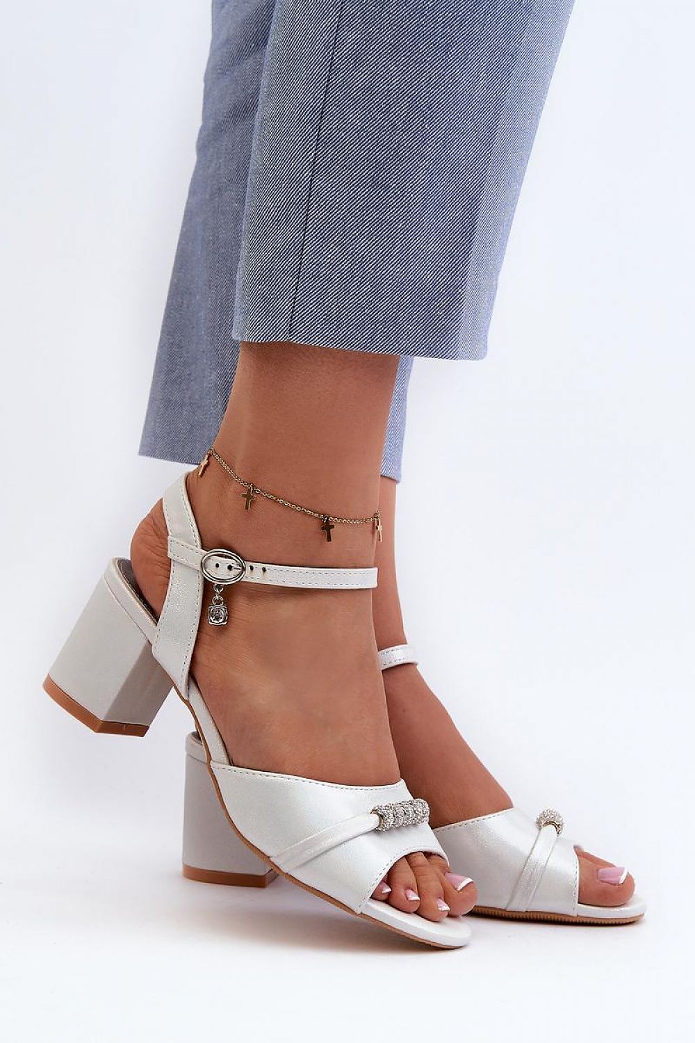 Avenari Soft Suede Embellished Sandals