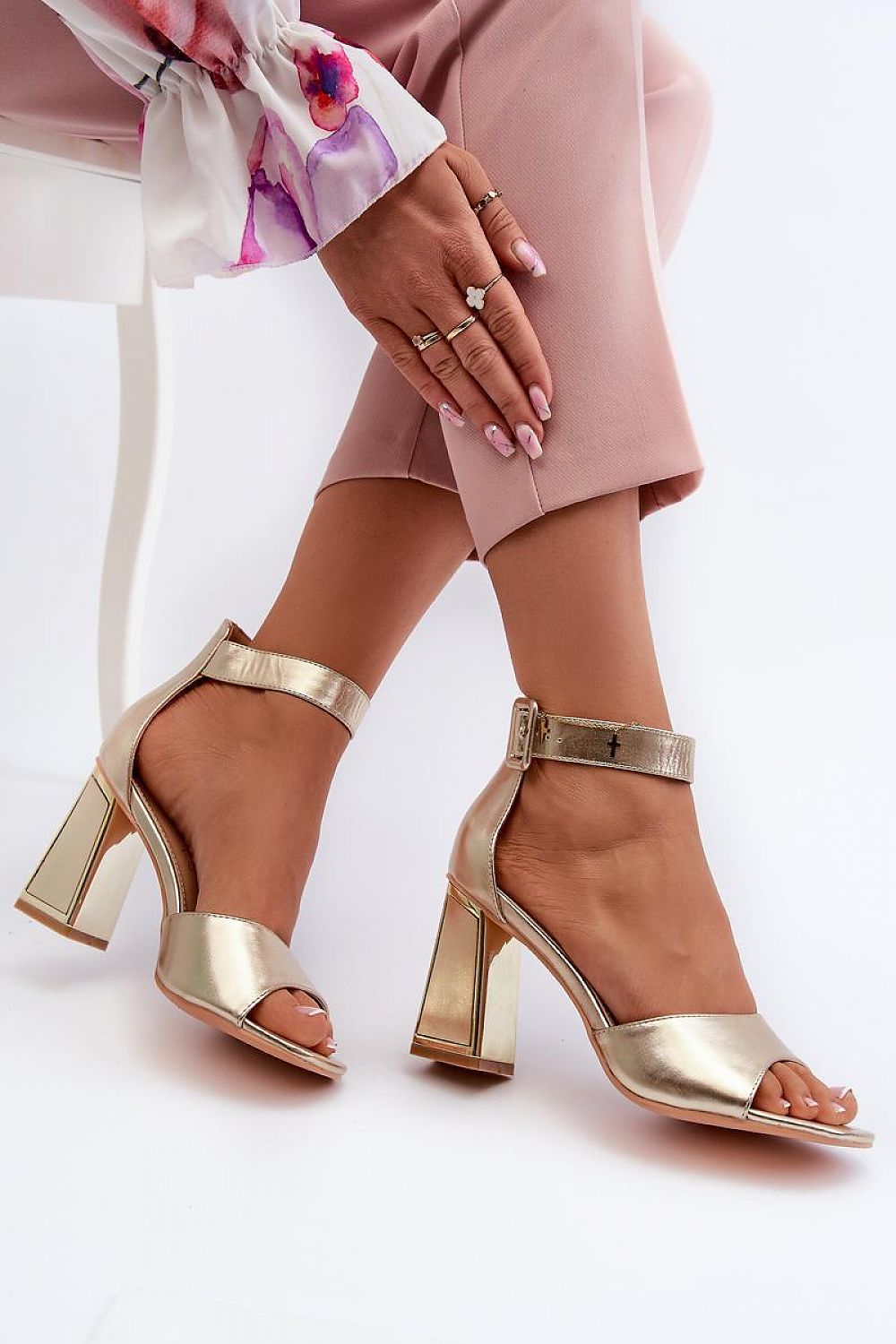 Lunavia Elegant Buckled Heel Sandals