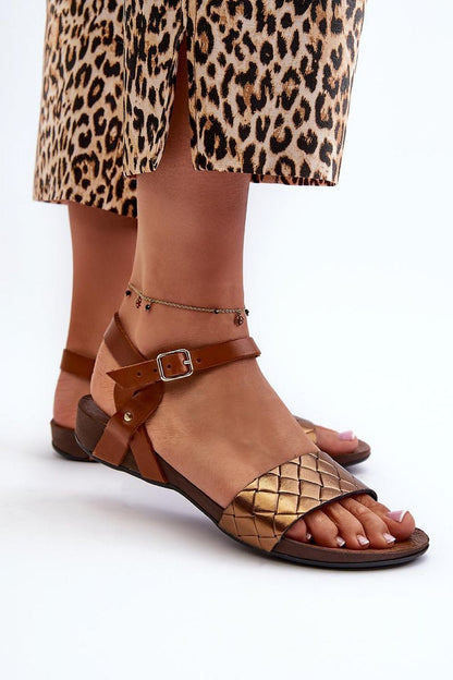 Sorellia Buckled Leather Sandals