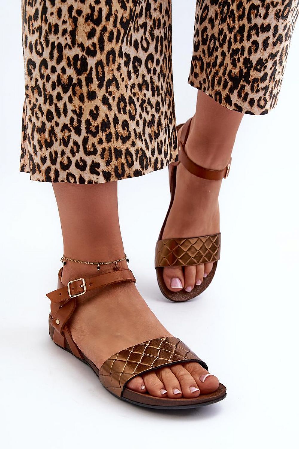 Sorellia Buckled Leather Sandals