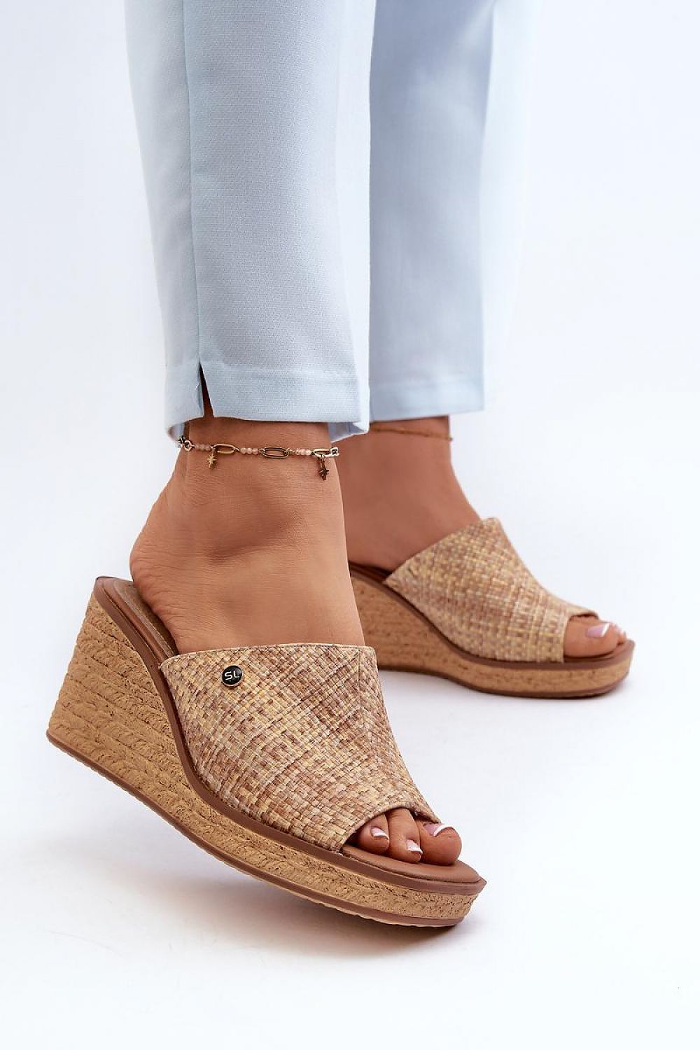 Ardeva Braided Wedge Flip-Flops
