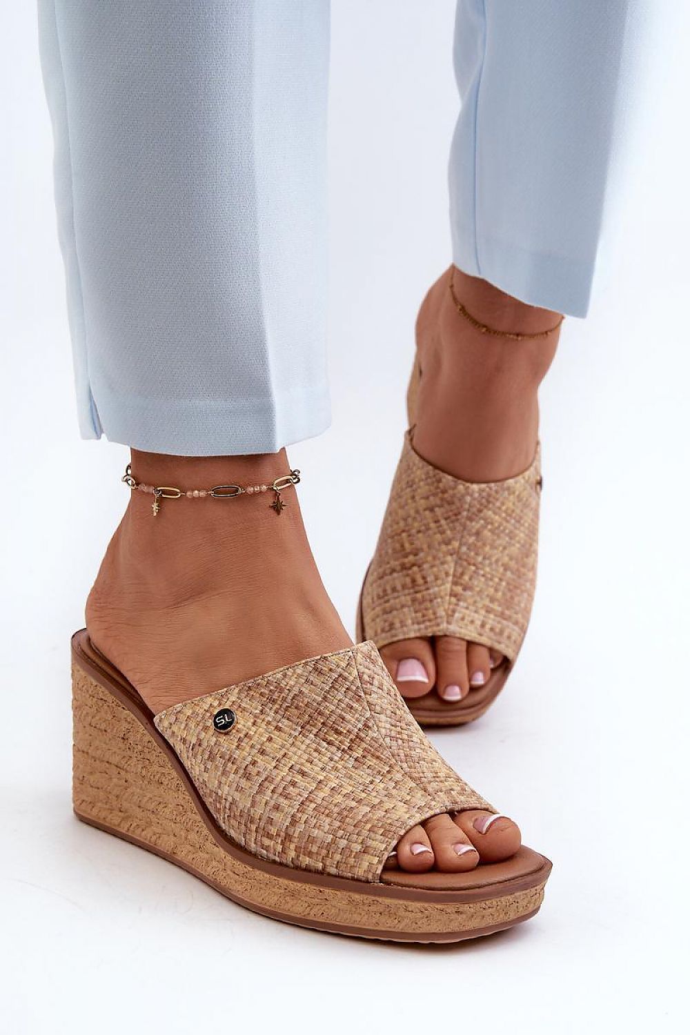 Ardeva Braided Wedge Flip-Flops