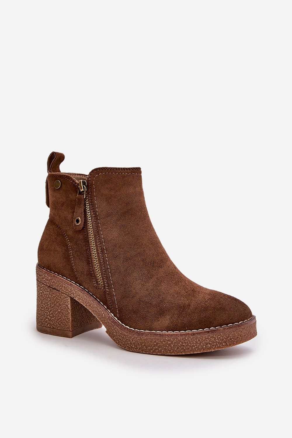 Sylmara Hearthstep Suede Frame Ankle Boots Vegan Suede