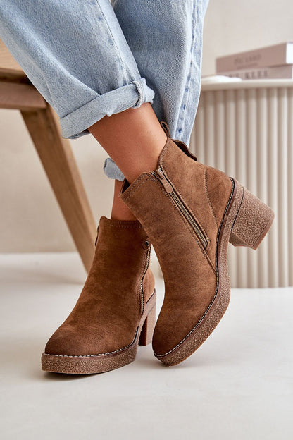 Sylmara Hearthstep Suede Frame Ankle Boots Vegan Suede