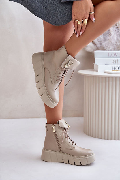 Kaelith Leather Platform Boots
