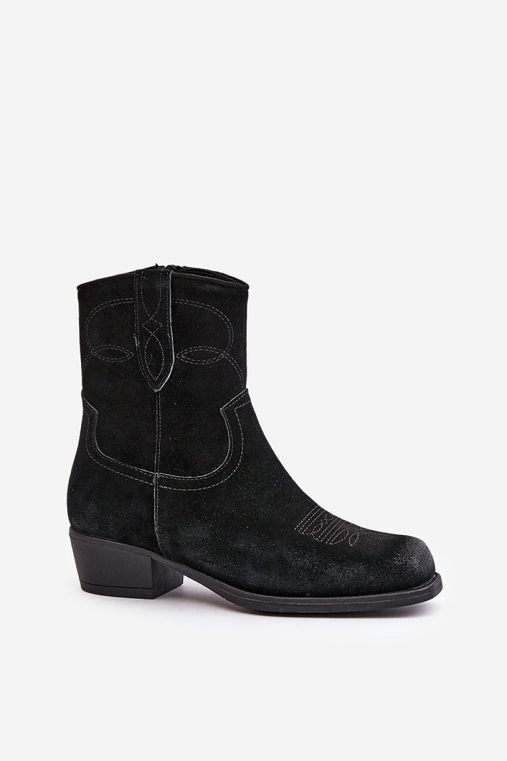 Cavirette Suede Western Heel Boots