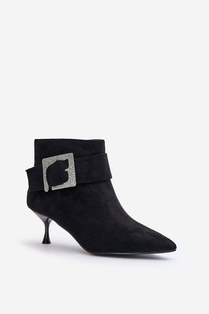 Velouryne Bucklash Suede Heel Boots
