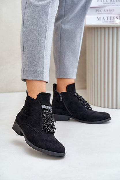 Evarine Frontglow Suede Ankle Boots