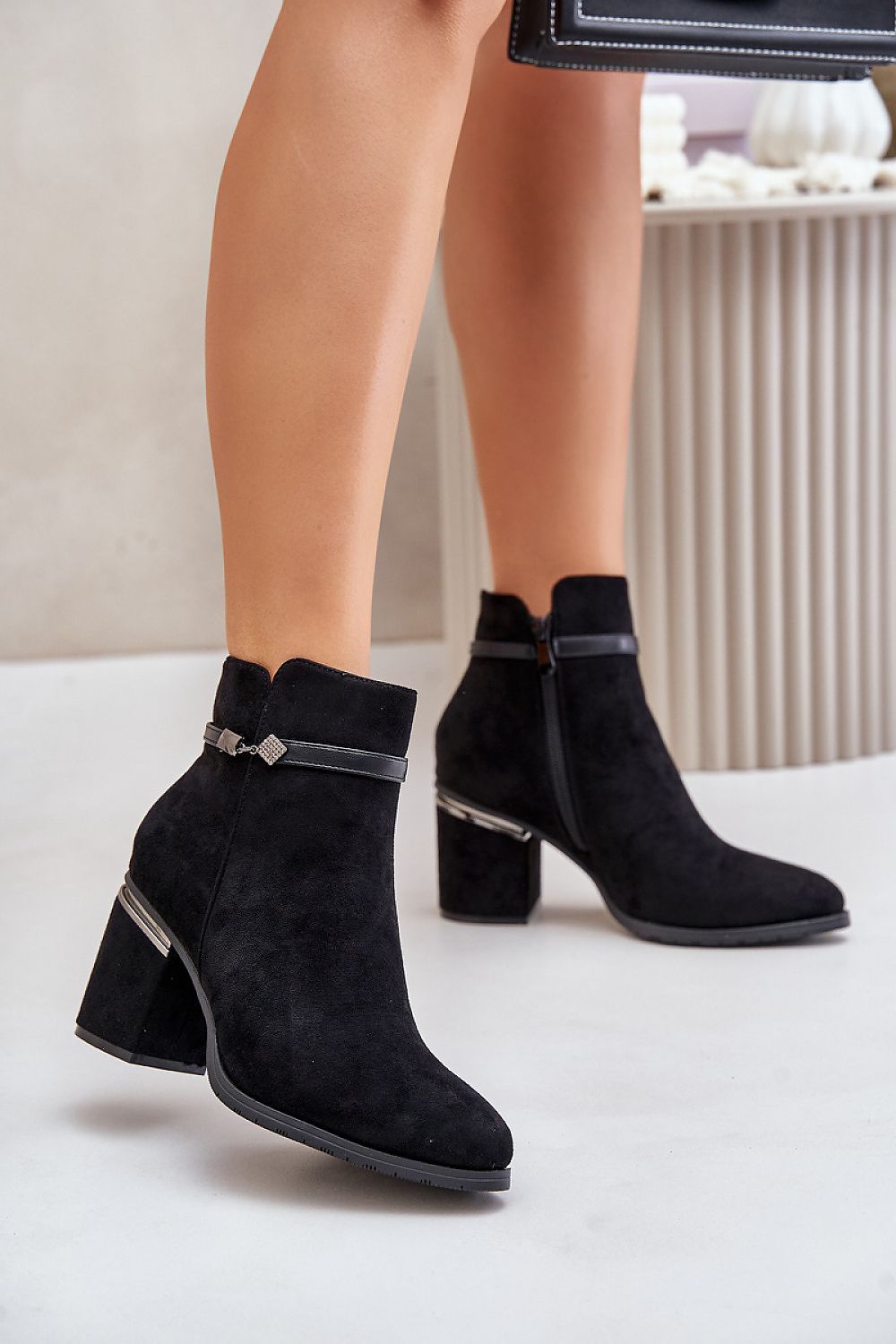 Driavelle Suede Zip-Up Heel Boots