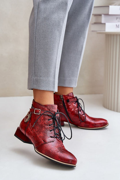 Tessara Leather Lace-Up Boots