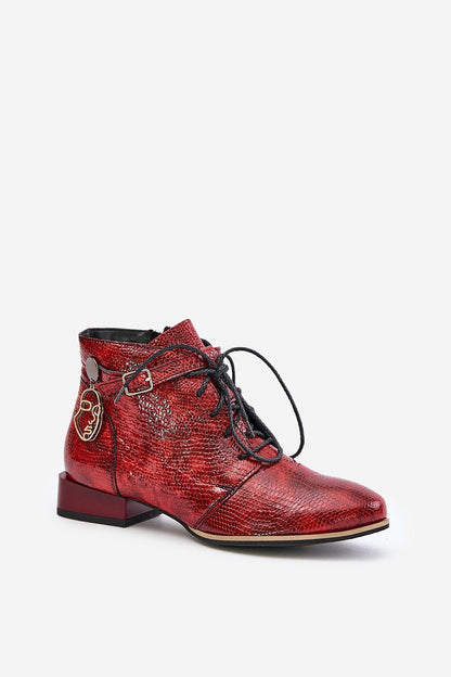 Tessara Leather Lace-Up Boots