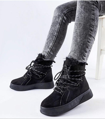 Darnelle Platform Vegan Leather Snow Boots Water Resistant