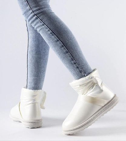 Brivona Glossy Velcro Snow Boots