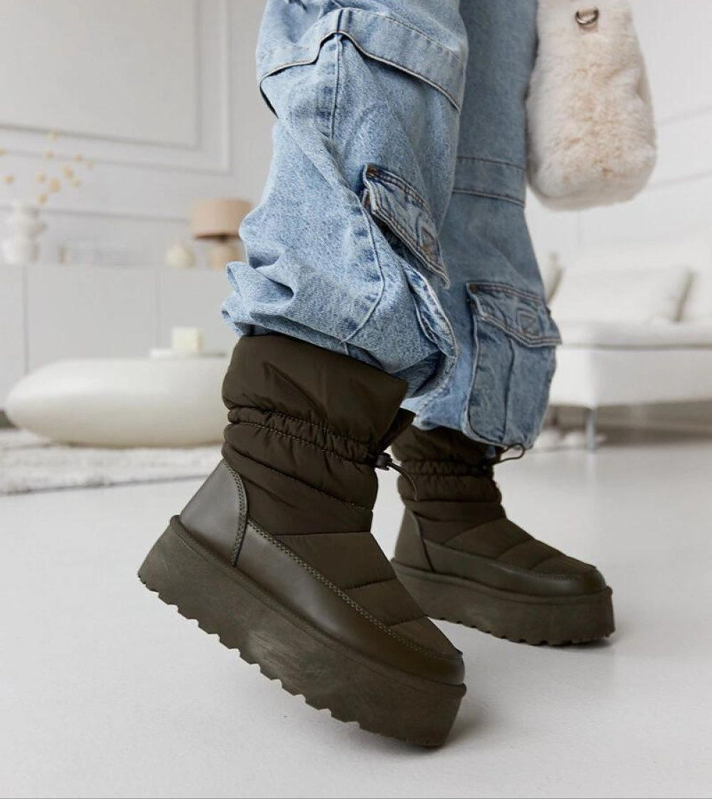 Olviera Slip-On Platform Snow Boots