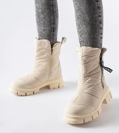 Solvenya Quilted Zip Snow Boots