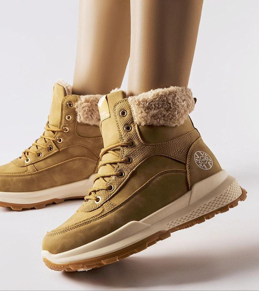 Esmyelle Insulated Winter Sneakers Vegan Leather Everyday