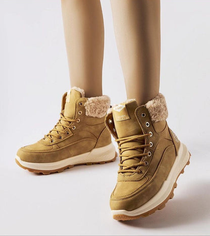 Esmyelle Insulated Winter Sneakers Vegan Leather Everyday