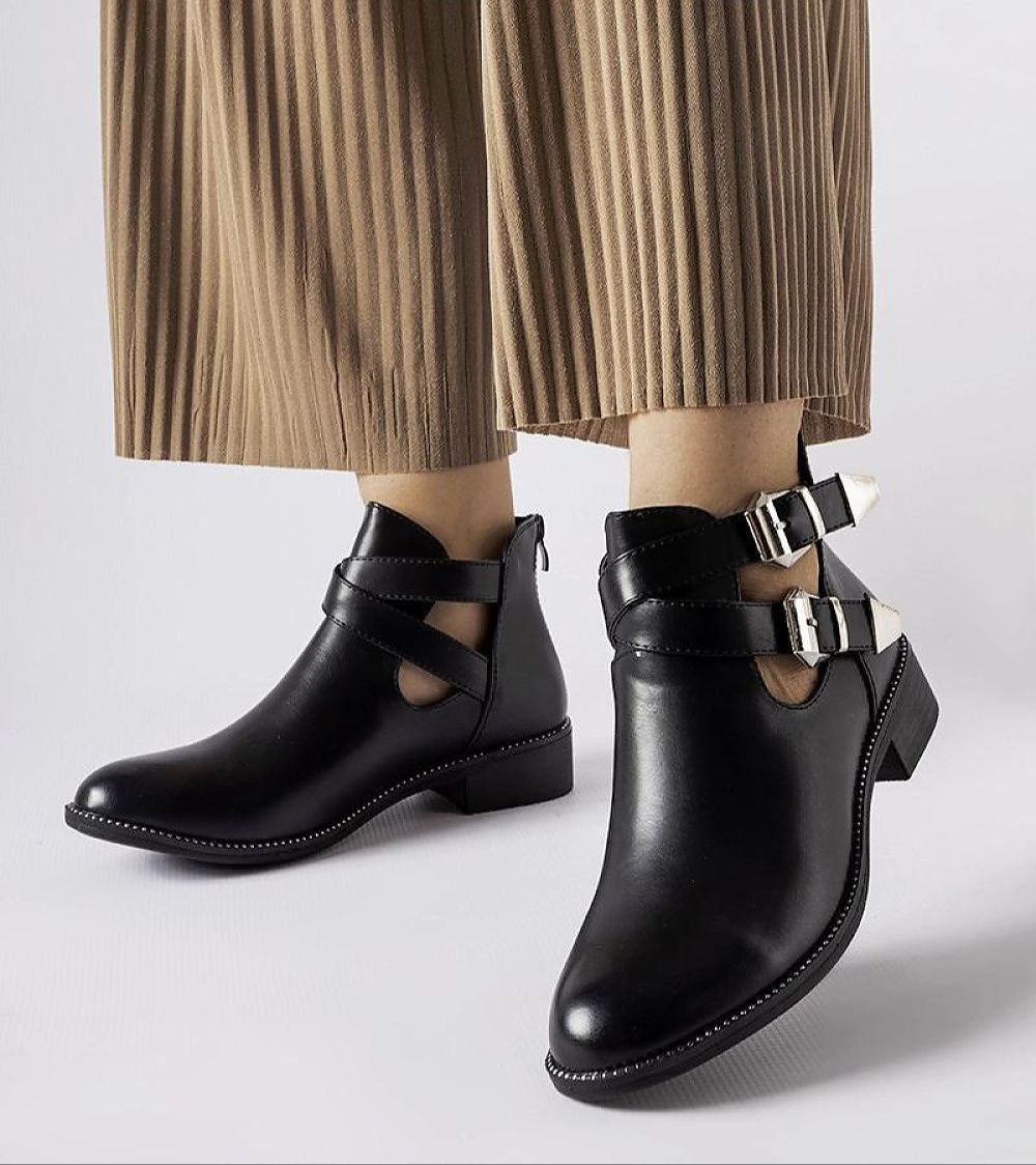 Dravelle cut-out ankle boots