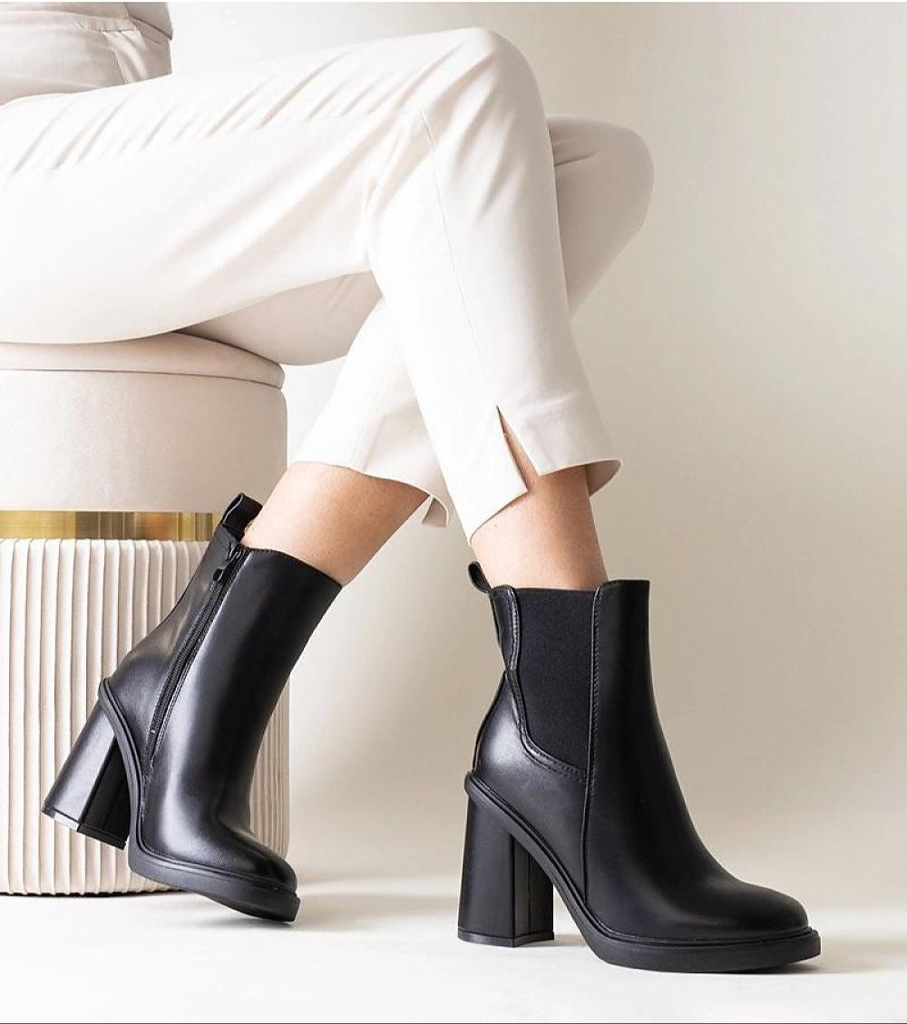 Selvina stiletto zip-up boots