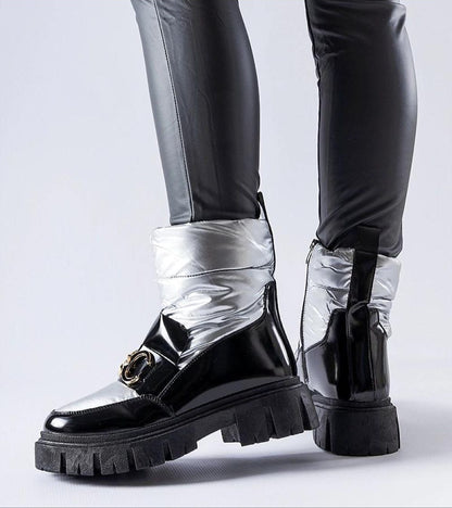 Nevelle Insulated Lacquered Snow Boots