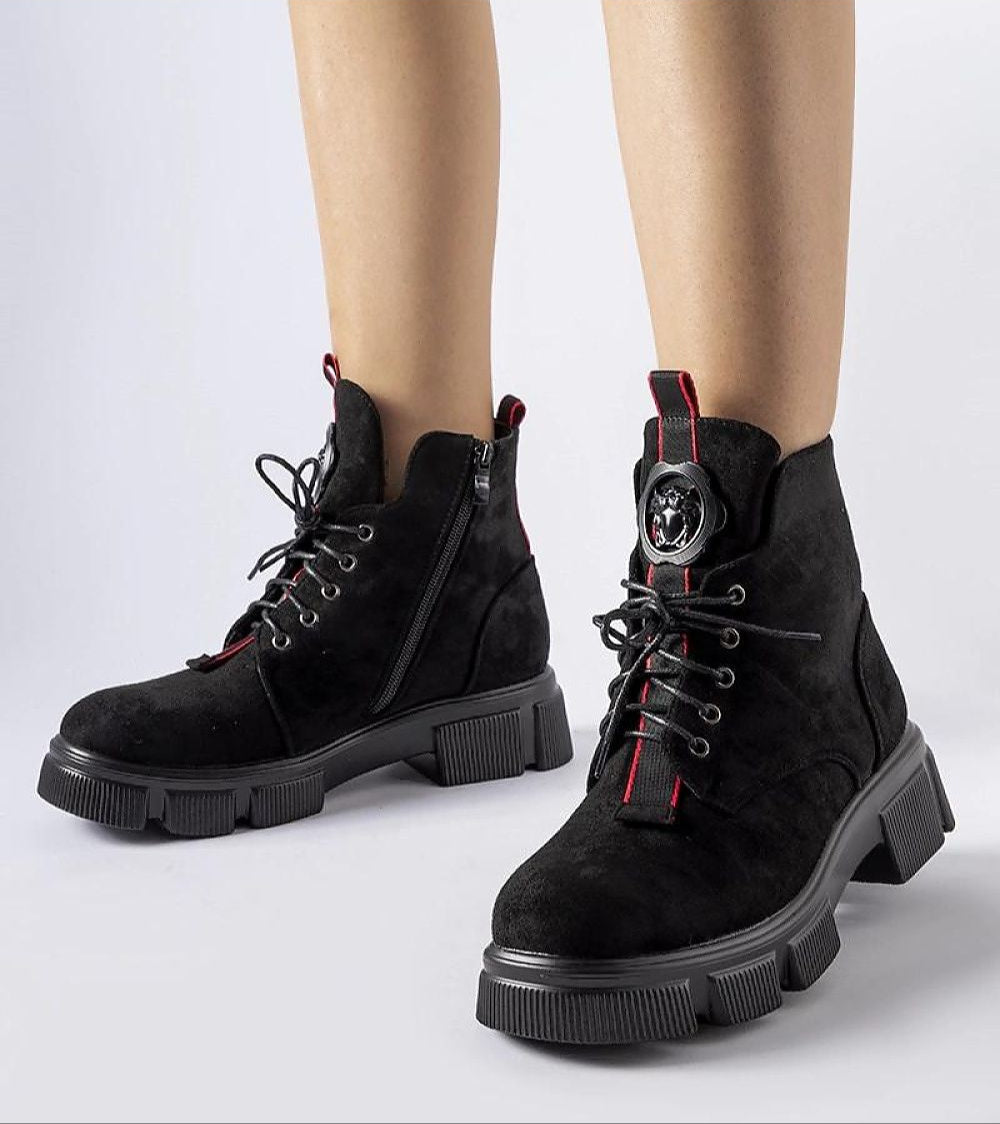 Monrency Convertible Heel Black Boots