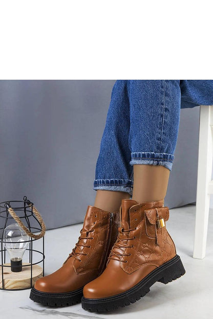 Coanira Brown Trapper Boots with Mini Padlock