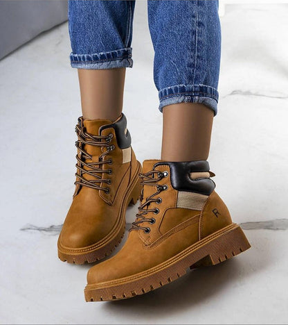 Nadera Fur-Lined Brown Trapper Boots