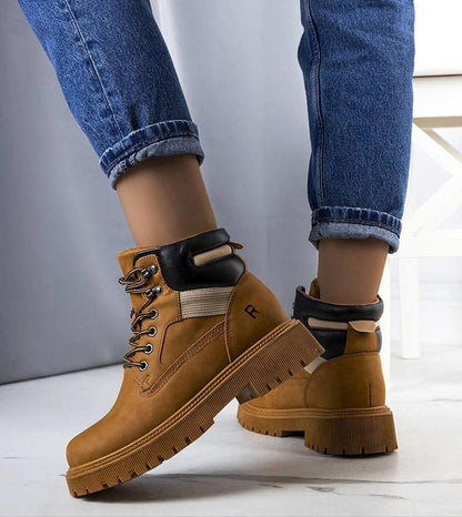 Nadera Fur-Lined Brown Trapper Boots