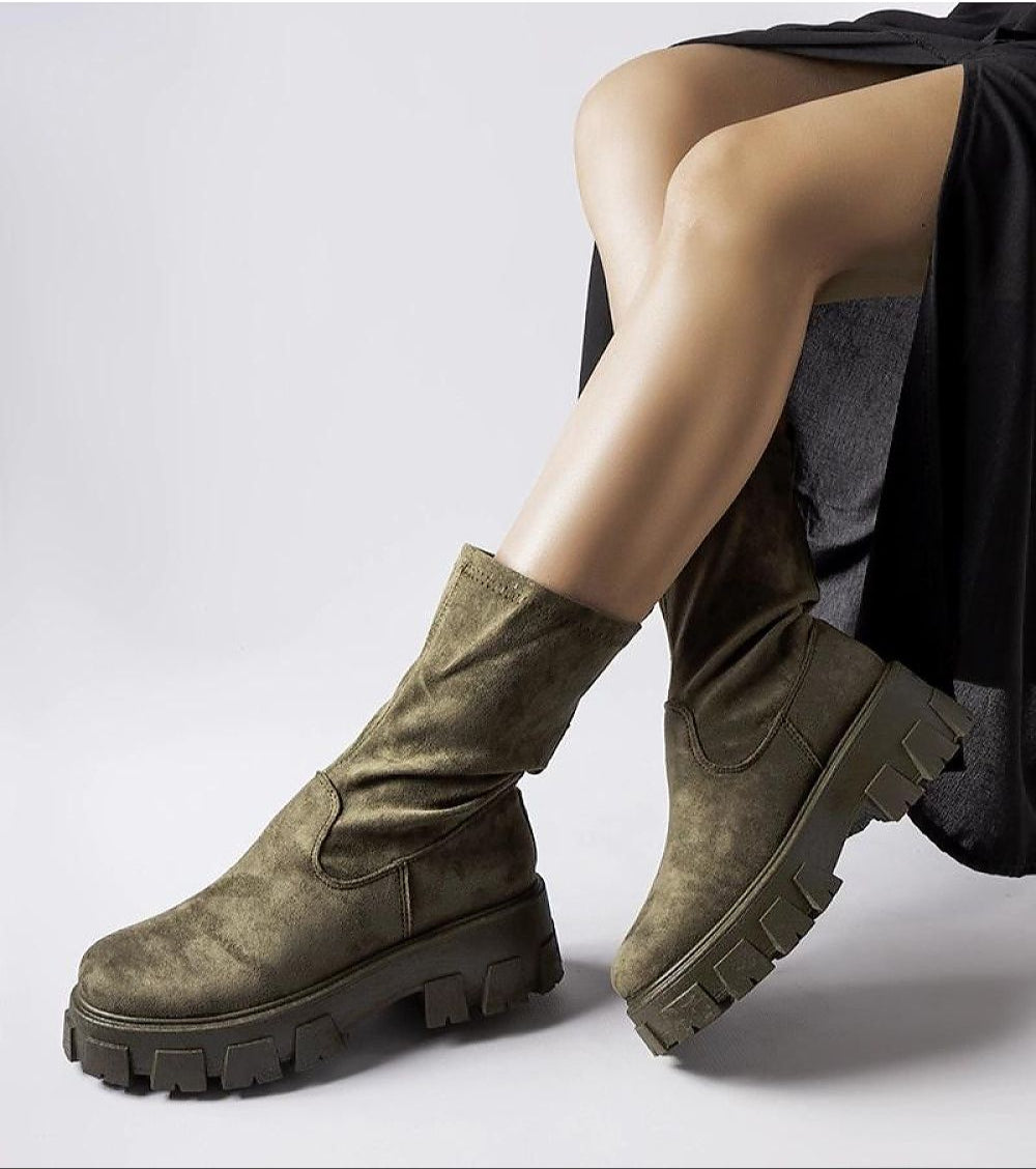 Verossa Eco-Suede Sock Boots