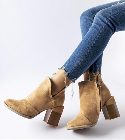 Artemisia Eco Leather Heel Boots