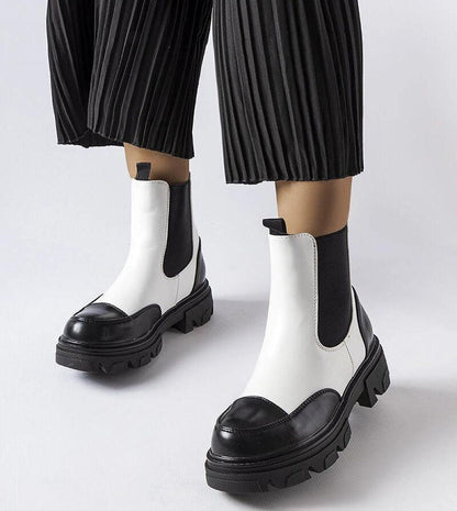 Albany Two-Tone Rubber Platform Boots