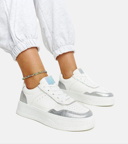 Norevia Silver-Edged Sneakers