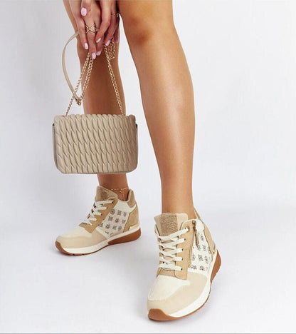 Valterra Brown Wedge Sneakers