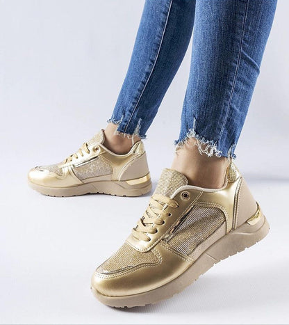 Facondo White Lace-Up Sneakers for Women