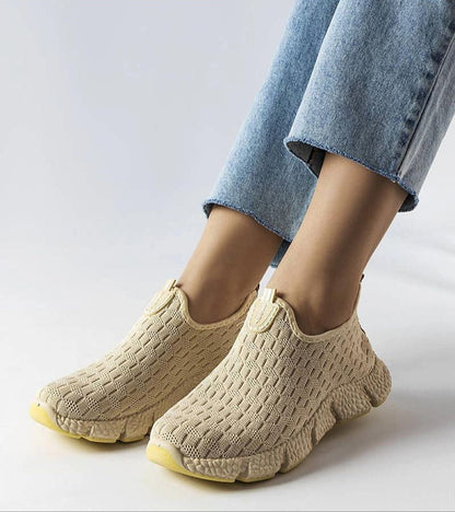 Orellia Light Beige Slip-On Sneakers