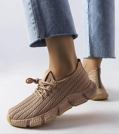 Belaria Beige Summer Sport Sneakers