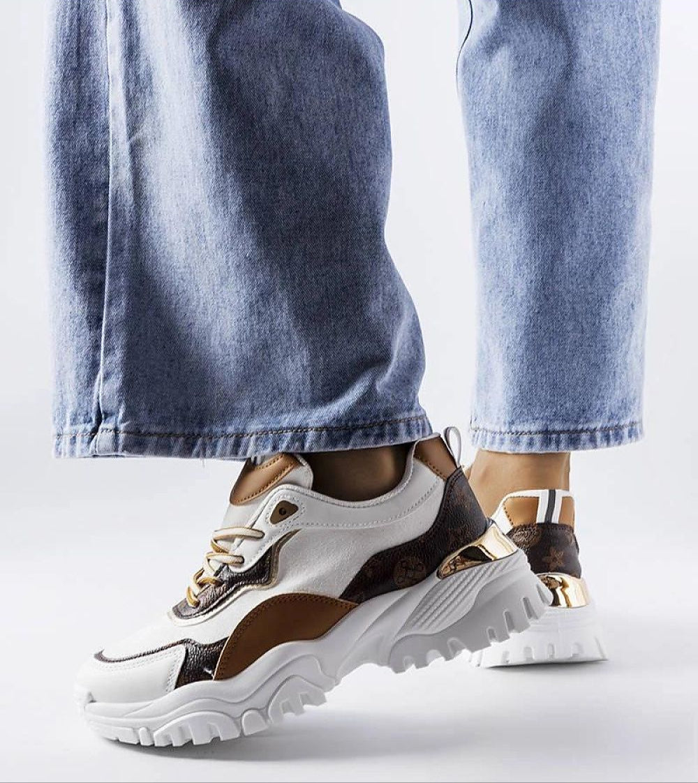 Altorra Irregular Sole White Sneakers