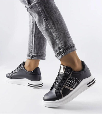 Meralla Rhinestone Platform Sneakers