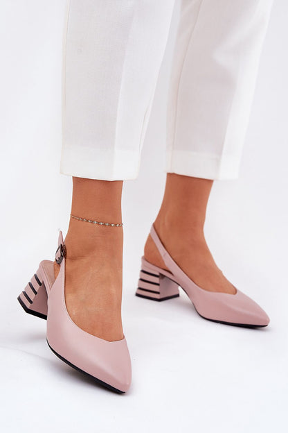 Elorelle Column-Heel Sandals