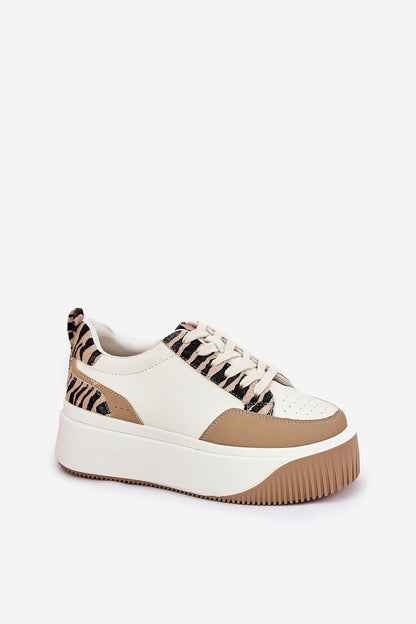 Vervonne Animal Pattern Platform Sneakers