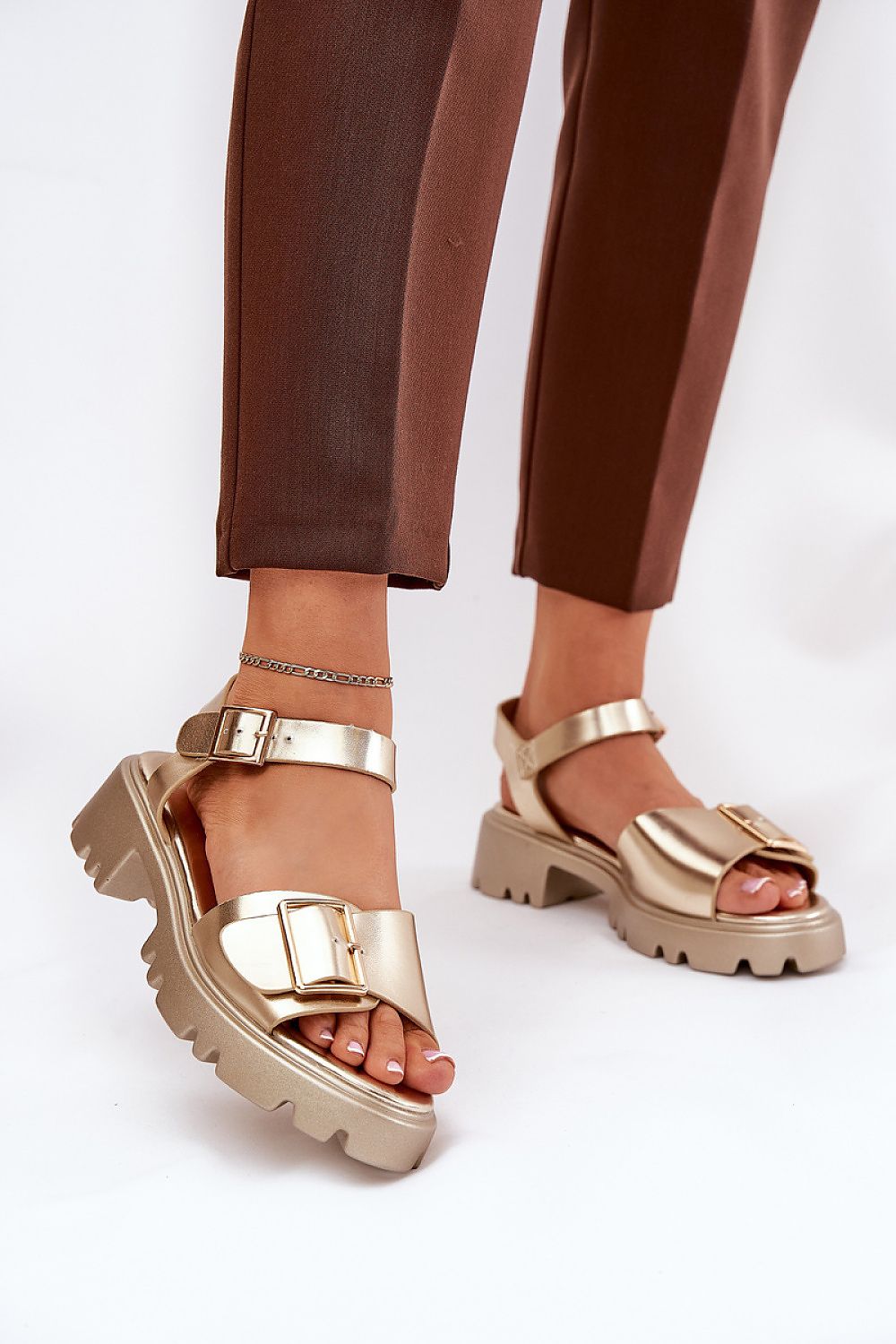 Talmera Buckled Platform Sandals