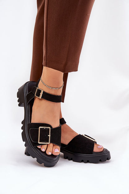 Talmera Buckled Platform Sandals