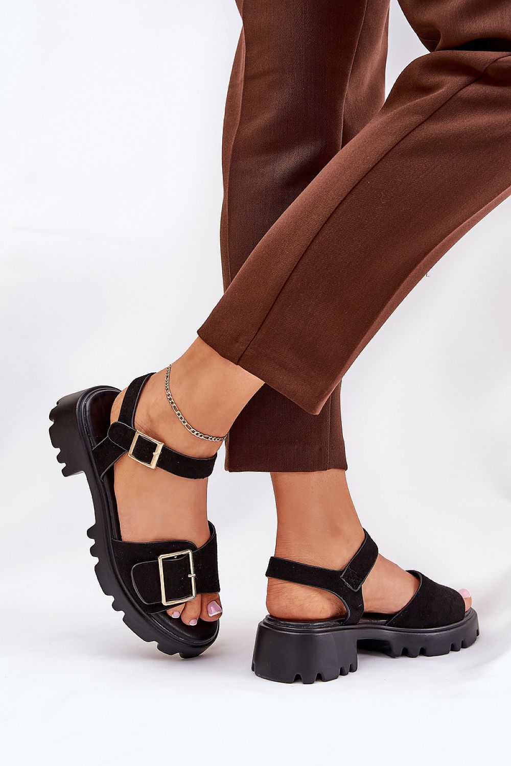 Talmera Buckled Platform Sandals